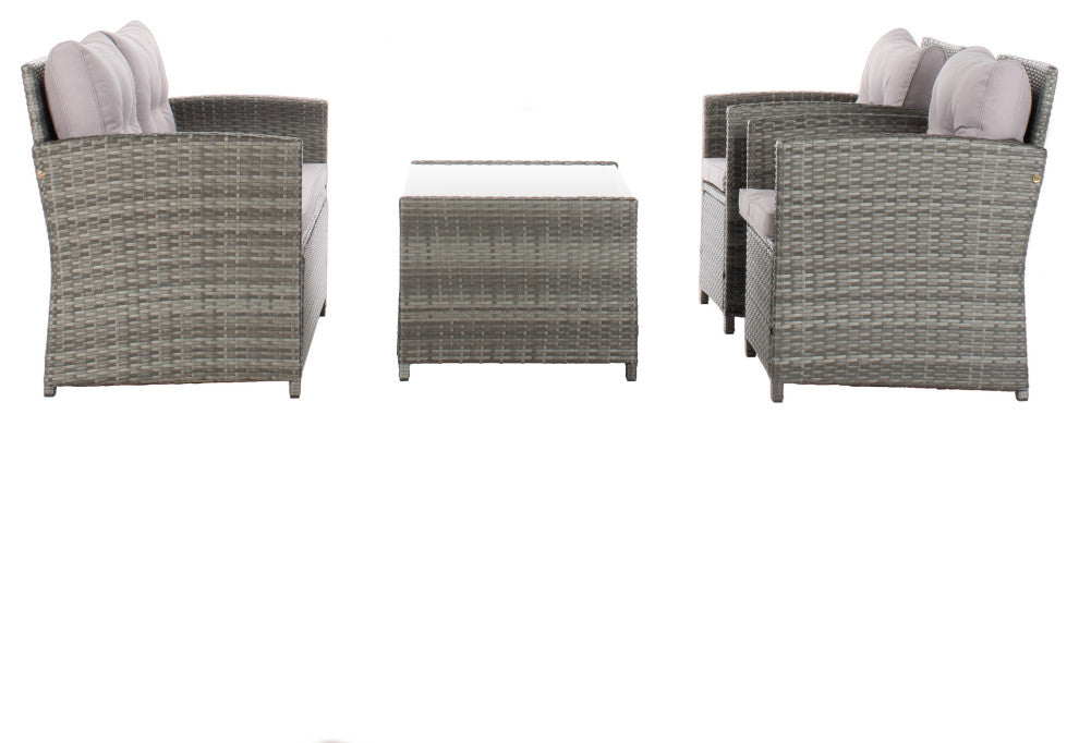 Safavieh Vellor 4-Piece Indoor-Outdoor Living Set
