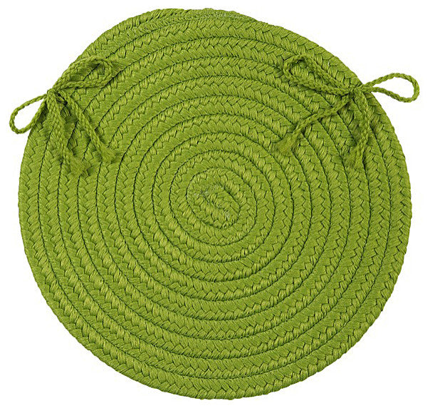 Colonial Mills Chair Pad Boca Raton Bright Green Chair Pad
