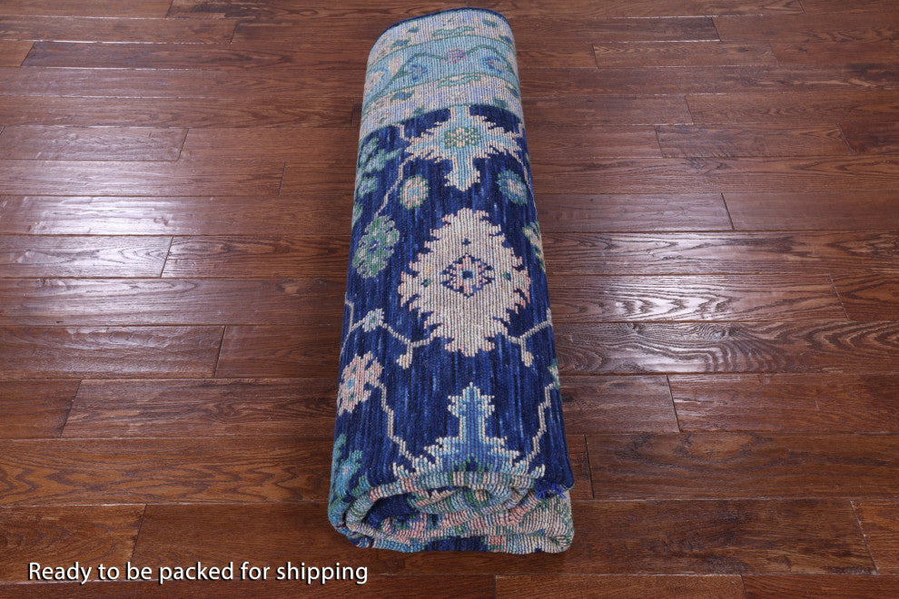 Turkish Oushak Handmade Wool Rug 8' 3" X 10' 2" - Q13633