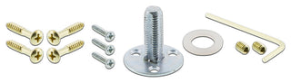 Single New York Plate With Waldorf Knob, Unlacquered Brass