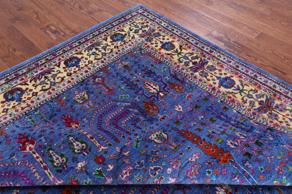 Wool & Silk Persian Ziegler Handmade Rug 8' 10" X 11' 11" - Q13722