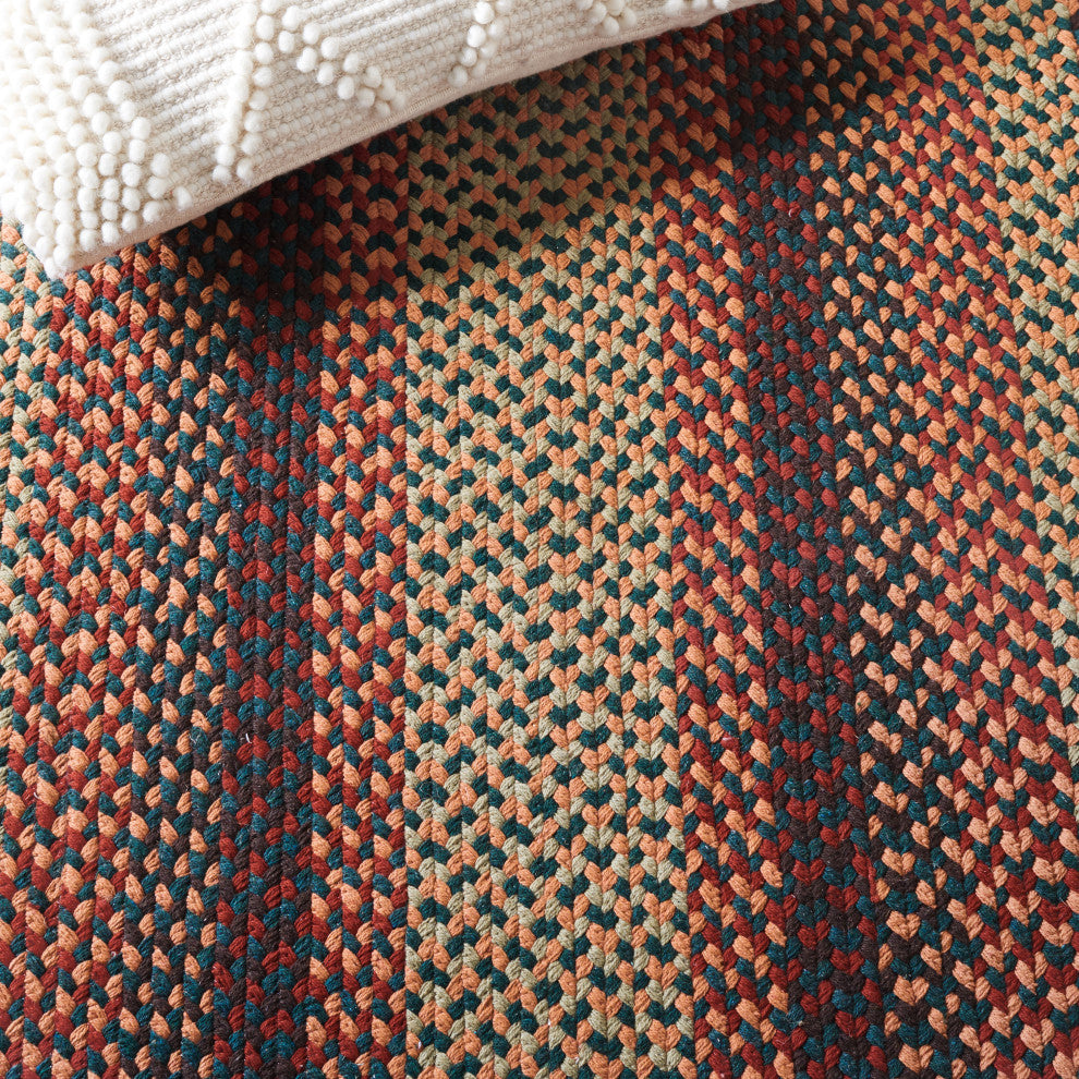 Safavieh Cape Cod Collection BRD651Z Rug, Brown/Rust, 2'3" X 8'