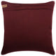 Sequins Embellished Deep Red Art Silk 18"x18" Pillow Cover, Dots of Cheer