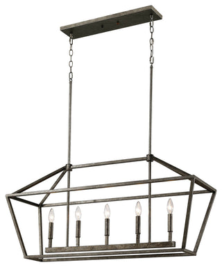 Millennium Lighting Corona 5-Light Pendant, Antique Silver