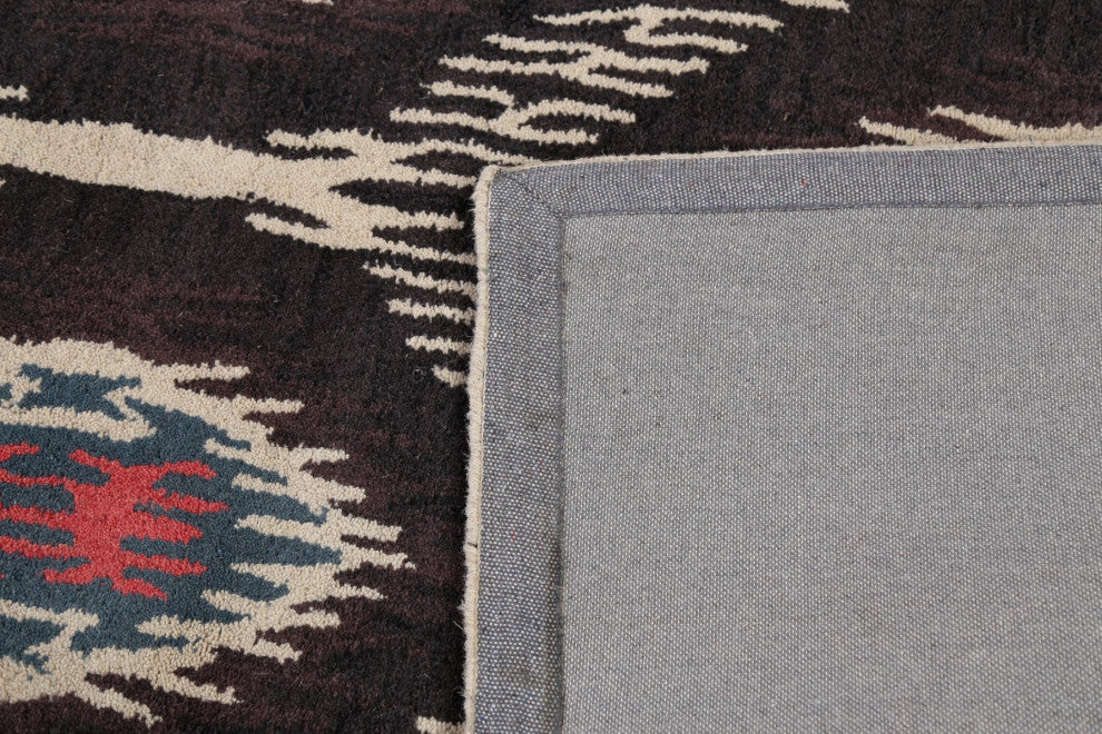 Abstract Contemporary Oriental Area Rug Hand-tufted Wool Carpet 5x8