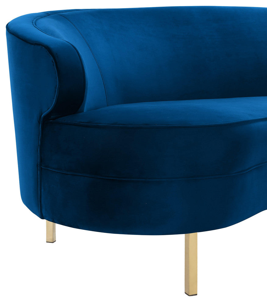 Baila Navy Velvet Sofa