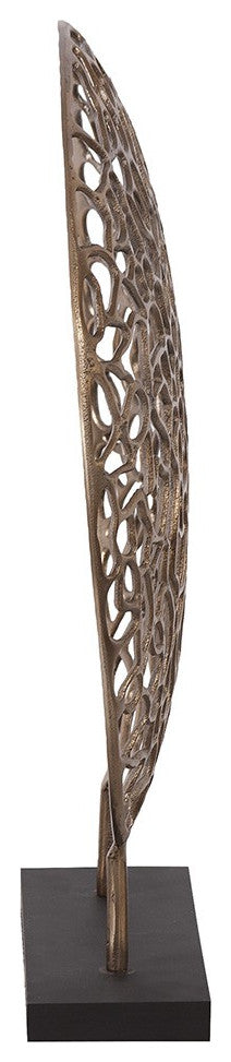 Bronze and Black Abstract Coral Sculpture