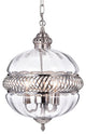 WAREHOUSE OF TIFFANY''S RL8168PN Permin 16 in. 3-Light Indoor Clear Finish