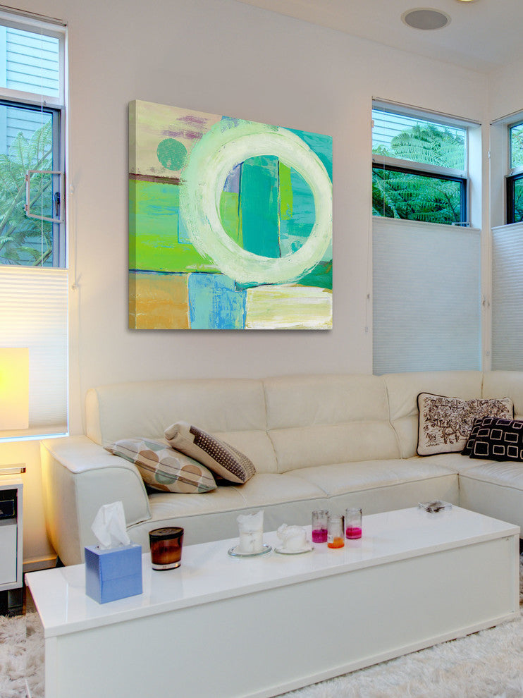 "Energy Wave I" Painting Print on Canvas by Julie Joy