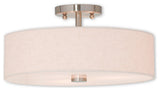 Meridian 3-Light Ceiling Mount, Brushed Nickel