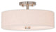 Meridian 3-Light Ceiling Mount, Brushed Nickel