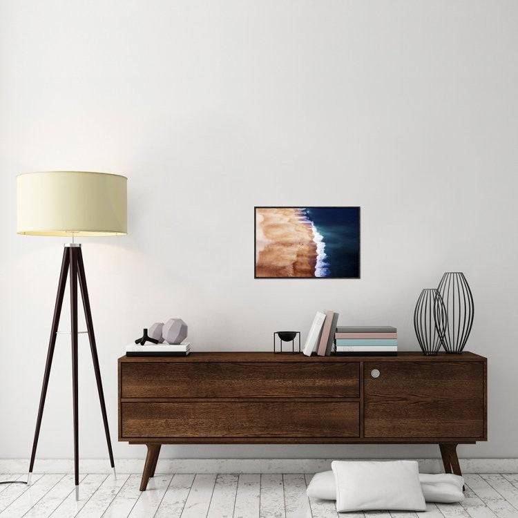 "Silver Coast" Framed Canvas Giclee by Cbomersphotography, 25x17"