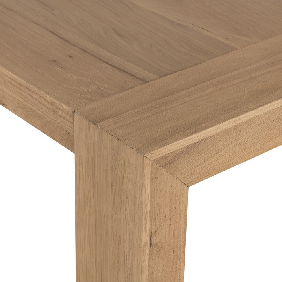 Capra Dining Table-Light Oak Resin