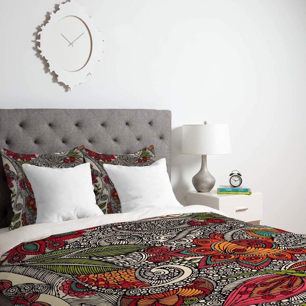 Deny Designs Valentina Ramos Random Flowers Duvet Cover - Lightweight