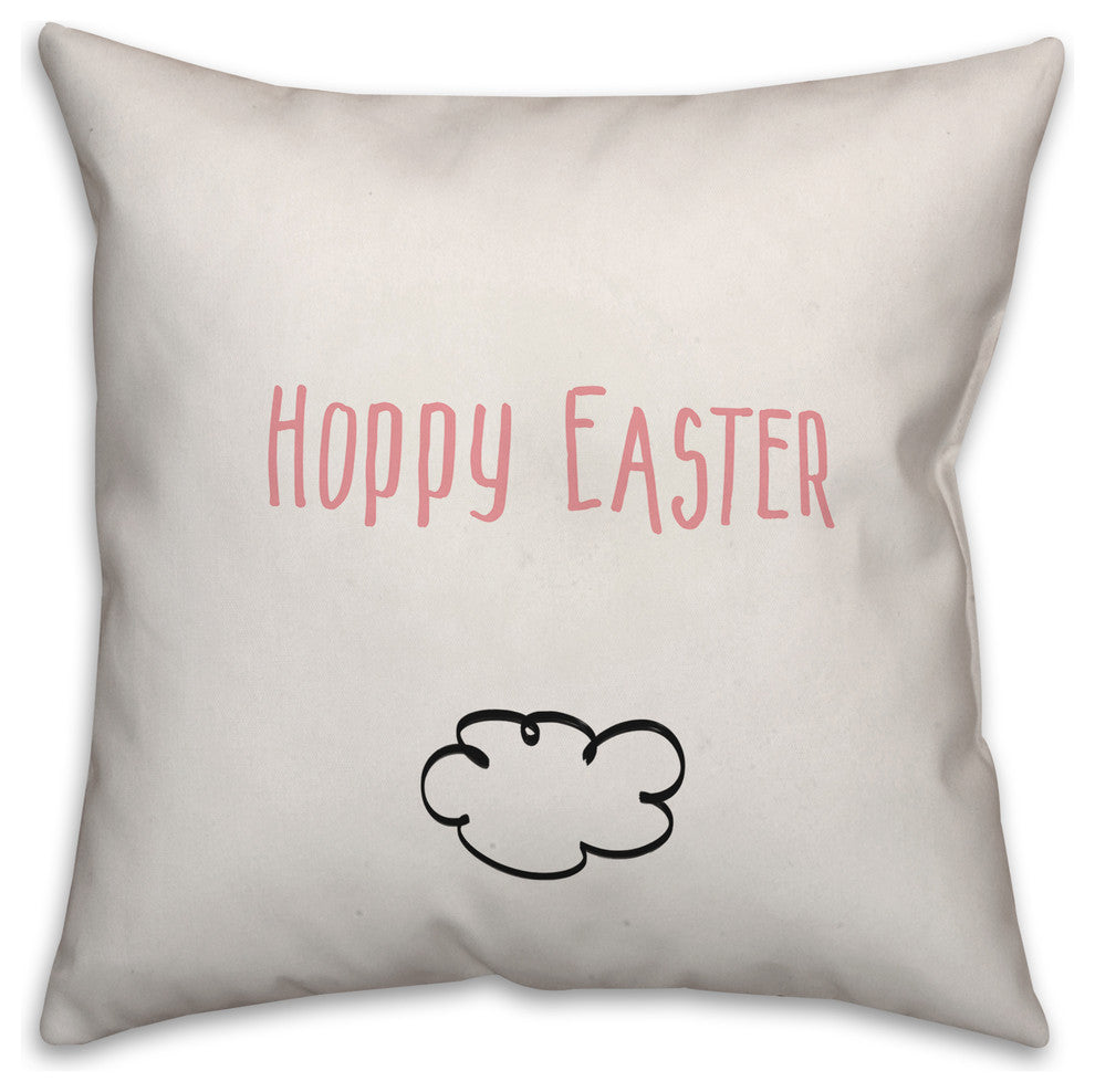 Reversible Bunny 18x18 Throw Pillow Cover