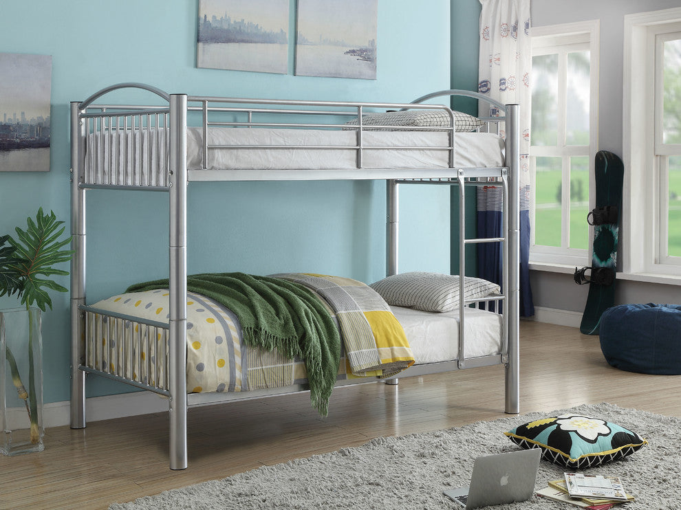 Acme Cayelynn Twin/Twin Bunk Bed Silver