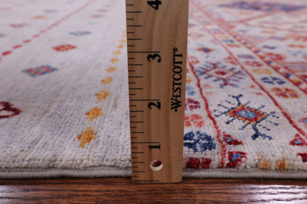 6' 5" X 9' 8" Khorjin Super Kazak Handmade Wool Rug Q5659