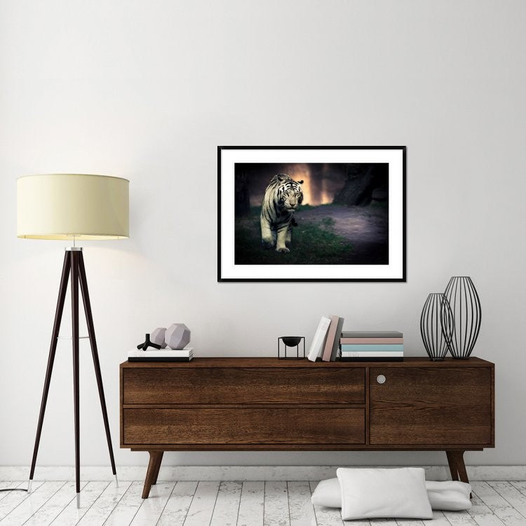 "White Walker" Framed Digital Print by Jesus Gonzalez, 44x32"