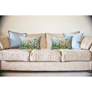 Bird & Daffodils Large Indoor/Outdoor Pillow 18x18