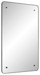 Aine 36" Tall Rectangular Mirror, Matte Black