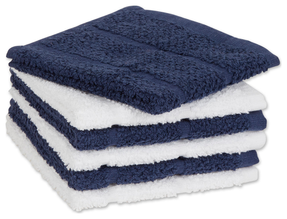 Nautical Blue Basic Chef Terry Dishcloth (Set of 6)