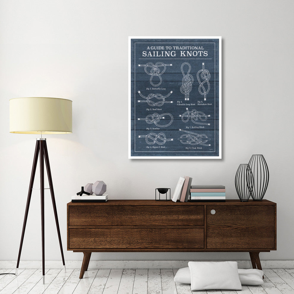 "Vintage Sailing Knots I" Digital Paper Print by Mary Urban, 38"x50"
