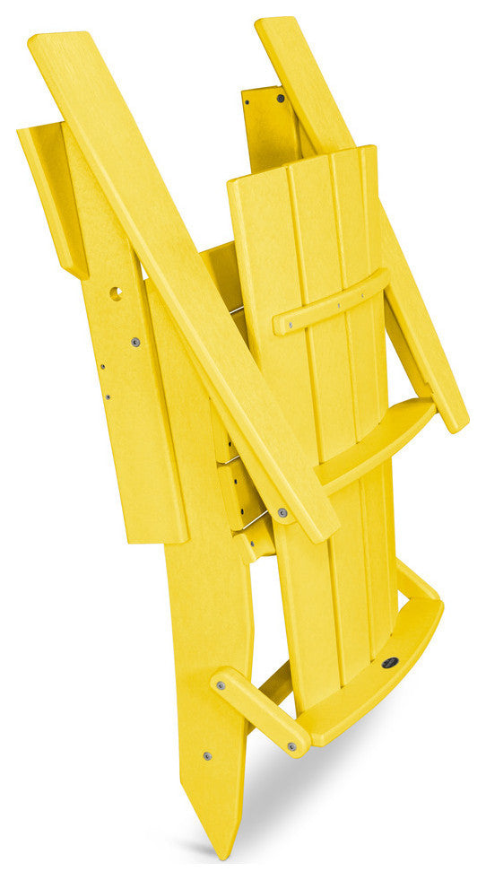 Polywood Quattro Folding Adirondack, Lemon