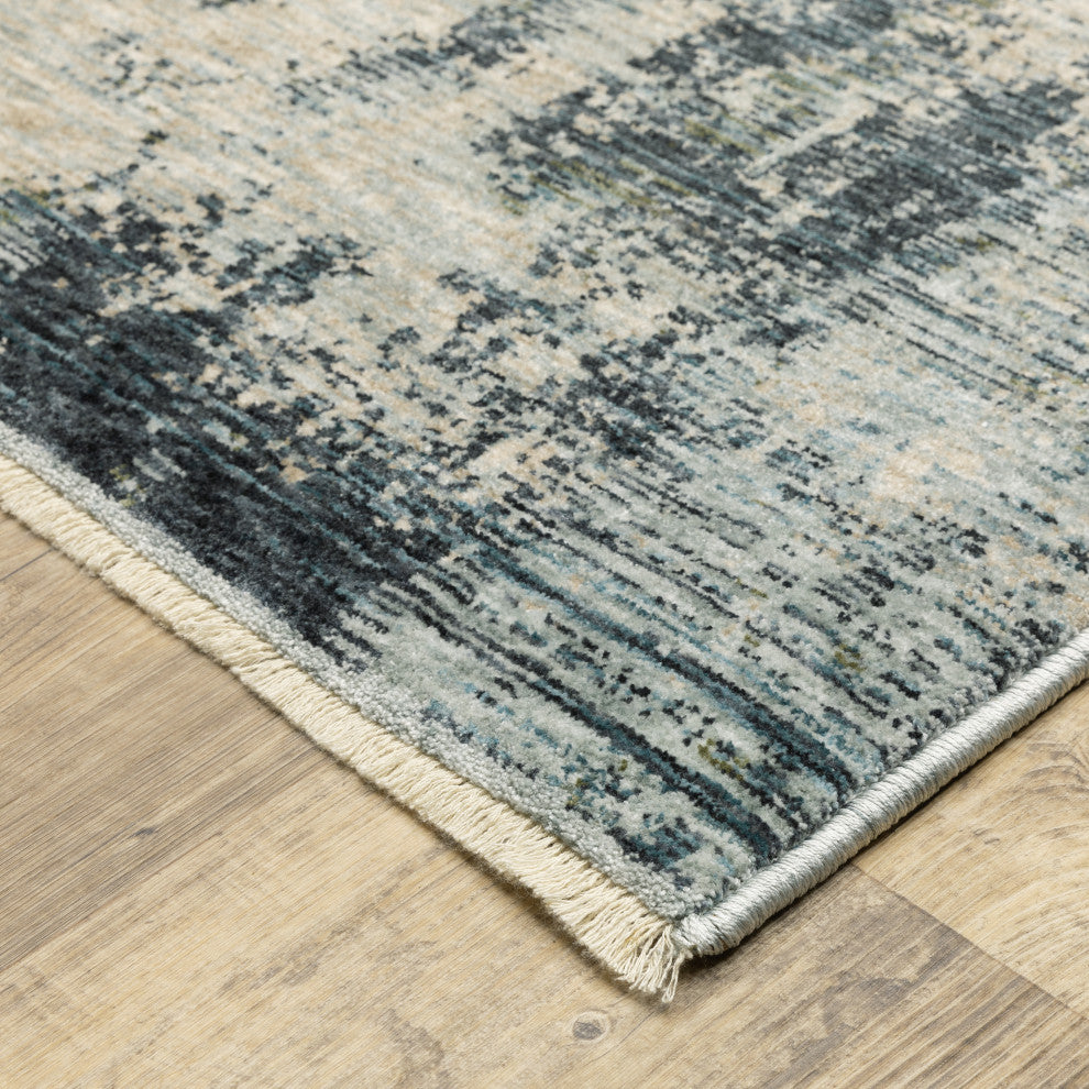 Harlan Modern Ethereal Polyester Area Rug 5'3" x 7'6"