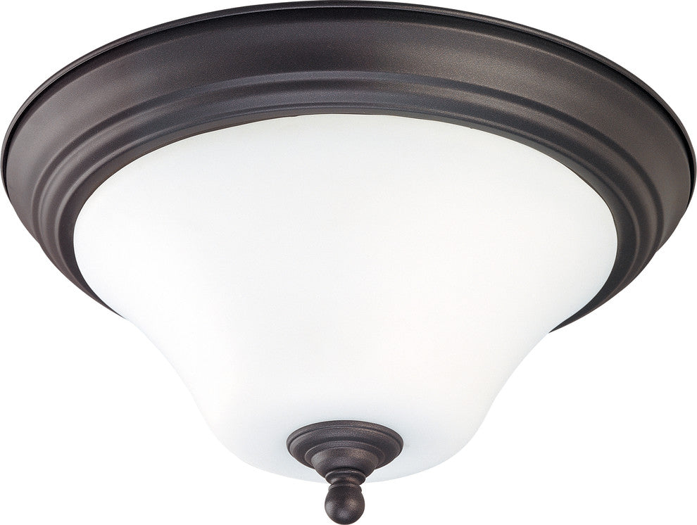 Nuvo Dupont 2-Light Incandescent Close-to-Ceiling Light, Dark Chocolate Bronze