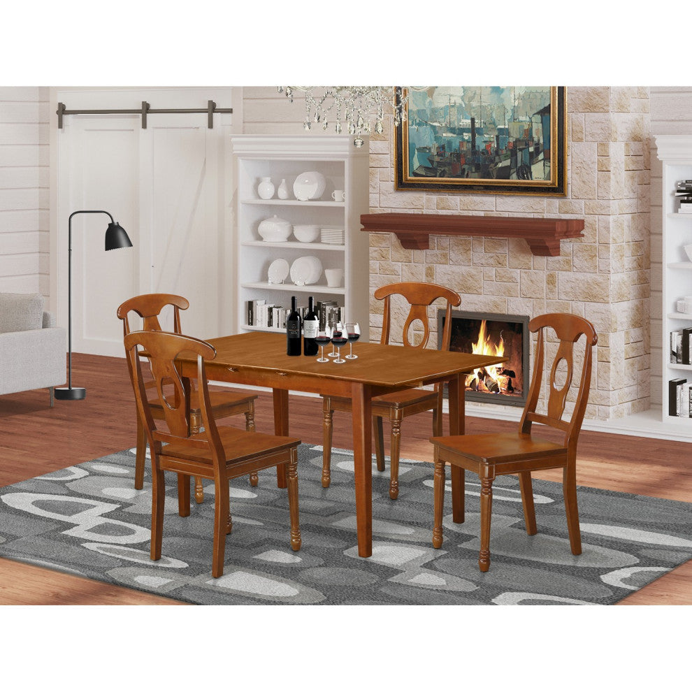 5 Pc Small Kitchen Table Set - Table And 4 Kitchen Dining Chairs