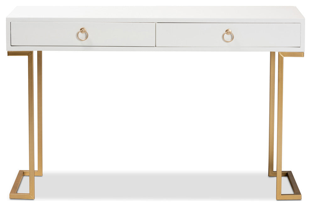 Nadene Contemporary Console Table, White