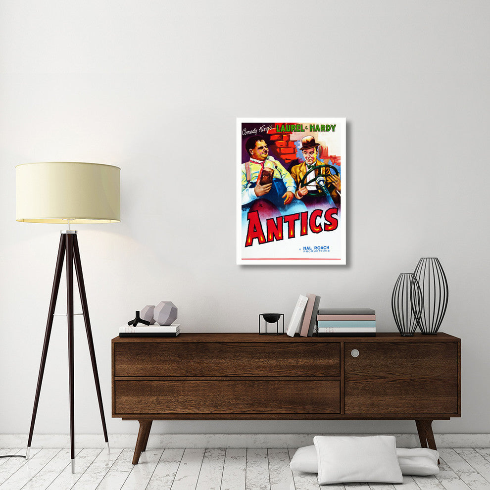 "Laurel & Hardy - Antics" Canvas by Hollywood Photo Archive, 27x36"