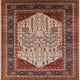 Ahgly Company Indoor Square Mid-Century Modern Area Rugs, 7' Square