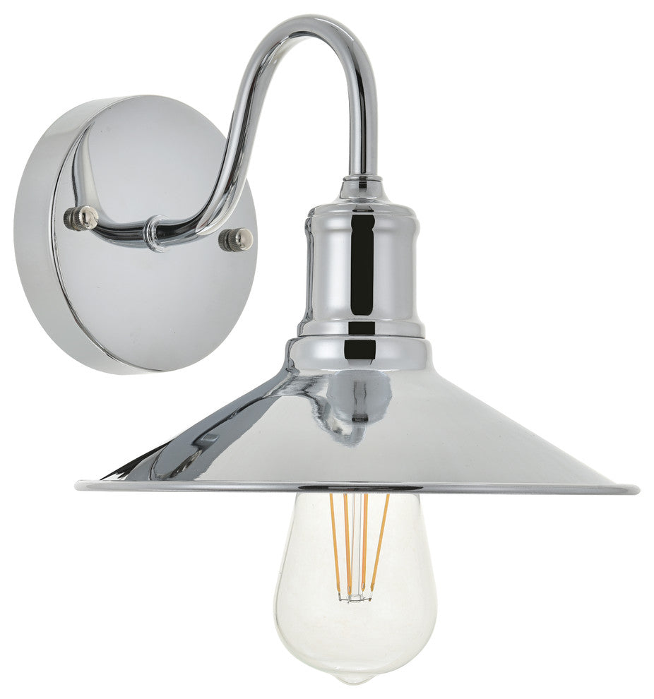 Chrome Finish 1-Light Wall Sconce