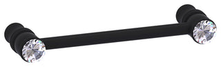 Carolina Crystal 4" Cabinet Pull, Matte Black