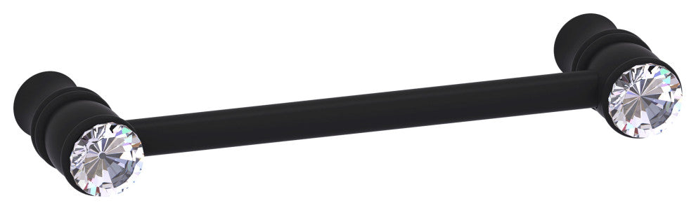 Carolina Crystal 4" Cabinet Pull, Matte Black