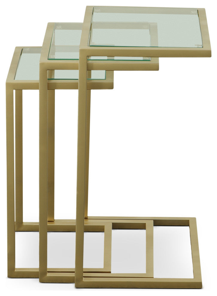 Easton Nesting Table Set, Gold