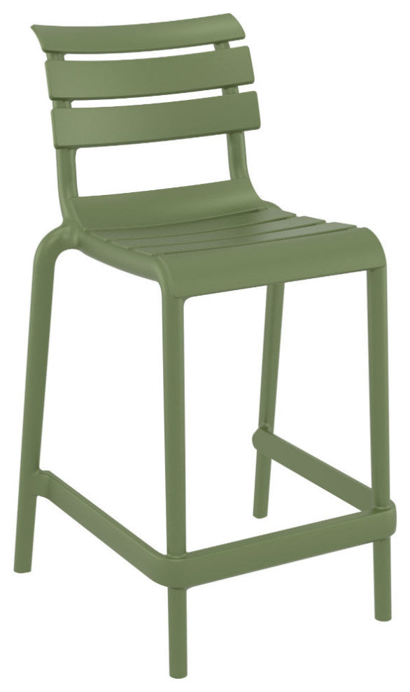 Helen Counter Stool Olive Green, Set of 2