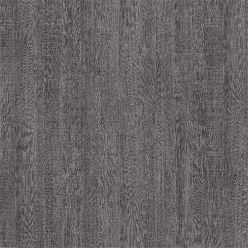 Bestar Logan Modern Wood U Shape Computer Desk with Hutch in Bark Gray