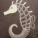 Pillow Covers 24" x 24" Pillowcase Brown Cotton Sea Creatures - Noble Sea Horse