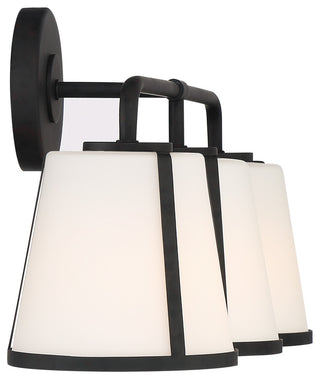 Fulton 3 Light Black Bathroom Vanity