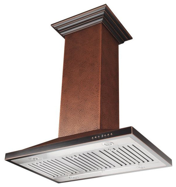 ZLINE 30" Designer Series Hand Hammered Copper Island Mount Range Hood