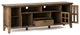 Artisan Solid Wood 72" TV Media Stand For TVs up to 80", Rustic Natural Aged Brown