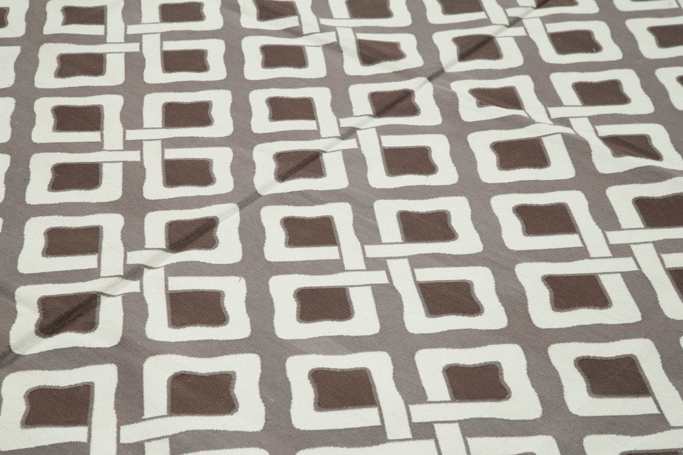 Rug N Carpet - Handmade Wool 9' 0'' x 12' 0'' Geometric Dhurrie Kilim Rug