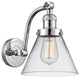 Franklin Restoration Large Cone 1 Light Wall Sconce in Polished Chrome