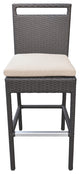 5-Piece Tropez Outdoor Patio Wicker Bar Set