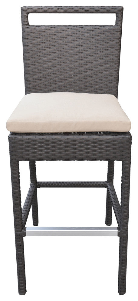 5-Piece Tropez Outdoor Patio Wicker Bar Set