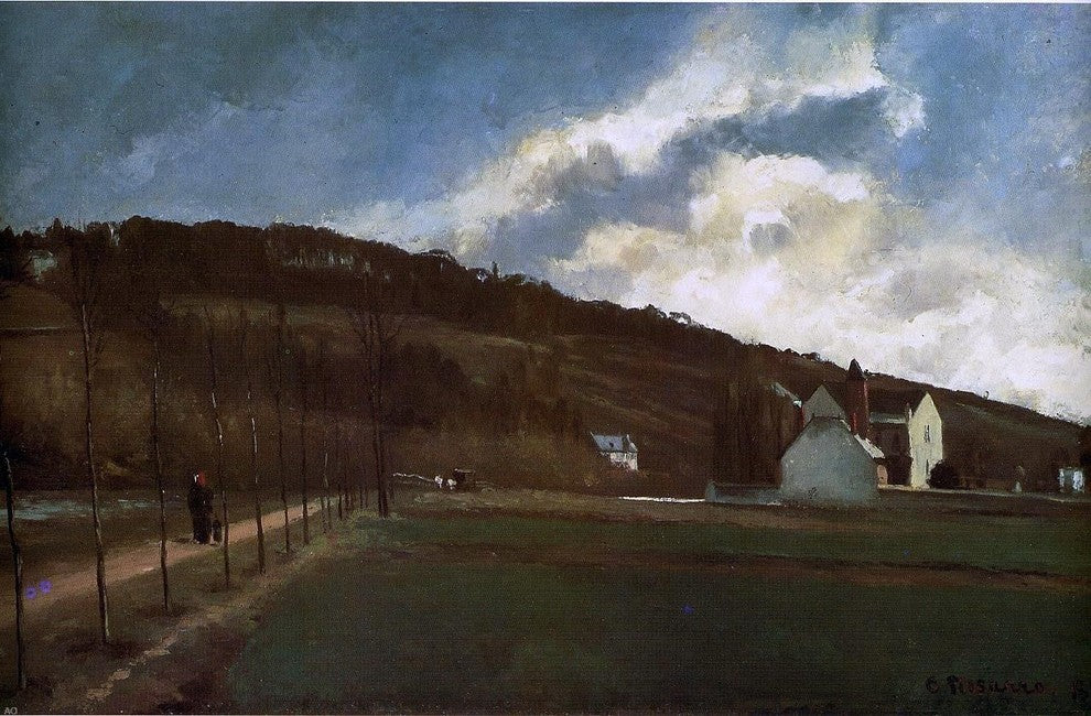 Camille Pissarro The Banks of the Marne in Winter Gallery Wrapped Canvas Print