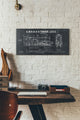 Epic Graffiti "Train Blueprint III" Giclee Canvas Wall Art, 12"x24"