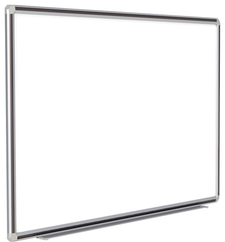 Ghent 48"x120" Aluminum Frame Ceramic Magnetic Whiteboard - Black Trim